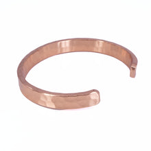 Load image into Gallery viewer, Heavy Solid Copper Bracelet With Hammered Finish
