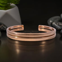 Load image into Gallery viewer, EXTRA LARGE Heavy Double-Row Copper Bracelet - Thick, Extra Heavy Copper