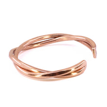Load image into Gallery viewer, Double Twisted Solid Copper Wire Bracelet With Smooth Edges