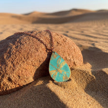 Load image into Gallery viewer, Etched Copper Dragonfly Pendant: Verdigris Patina, 22" Rolo Chain - UrbanroseNYC