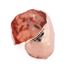 Load image into Gallery viewer, Crumpled Molten Copper Cuff Bracelet