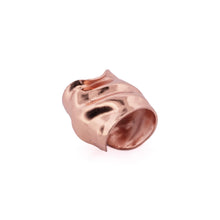Load image into Gallery viewer, Wide Crumpled Copper Cuff Ring