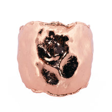 Load image into Gallery viewer, Crumpled Molten Copper Cuff Bracelet
