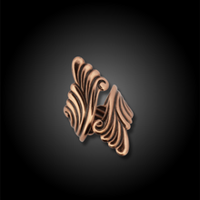 Load image into Gallery viewer, Solid Copper Wrap Ring - Scroll Design UrbanroseNYC