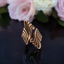 Load image into Gallery viewer, Solid Copper Wrap Ring - Scroll Design - UrbanroseNYC