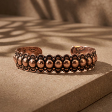 Load image into Gallery viewer, Solid Copper Beaded Cuff - UrbanroseNYC