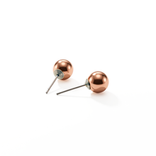 Load image into Gallery viewer, Copper Ball Stud Earrings - UrbanroseNYC