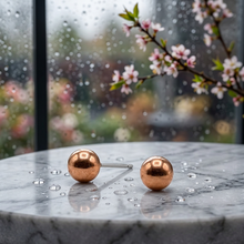 Load image into Gallery viewer, Copper Ball Stud Earrings - UrbanroseNYC