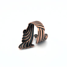 Load image into Gallery viewer, Solid Copper Wrap Ring - Scroll Design UrbanroseNYC