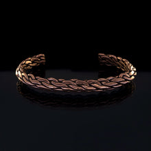 Load image into Gallery viewer, Heavy Rugged Braided Wire Solid Copper Bracelet