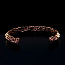 Load image into Gallery viewer, Heavy Rugged Braided Wire Solid Copper Bracelet