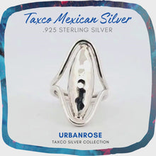 Load and play video in Gallery viewer, Taxco Sterling Silver Modernist Ring - Style 8
