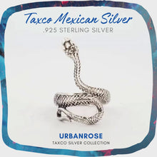 Load and play video in Gallery viewer, Taxco Sterling Silver Snake Ring
