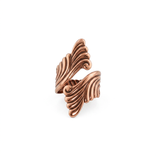 Load image into Gallery viewer, Solid Copper Wrap Ring - Scroll Design - UrbanroseNYC
