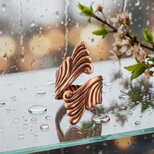 Load image into Gallery viewer, Solid Copper Wrap Ring - Scroll Design - UrbanroseNYC