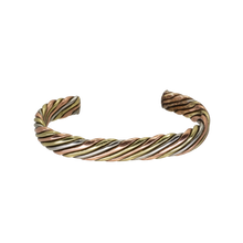 Load image into Gallery viewer, Heavy Twisted Wire Copper Mixed Metal Bracelet - UrbanroseNYC