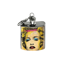 Load image into Gallery viewer, Altered Art Flask - Madonna - 1 oz - UrbanroseNYC
