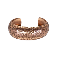 Load image into Gallery viewer, Solid Copper Cuff - Hammered Circles - UrbanroseNYC