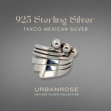 Load image into Gallery viewer, Taxco Sterling Silver Modernist Ring - Style 10 - UrbanroseNYC