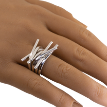 Load image into Gallery viewer, Taxco Sterling Silver Modernist Ring - Style 7 - UrbanroseNYC