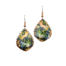 Load image into Gallery viewer, Copper Art Earrings - Van Gogh Crown Imperial Fritillaries in a Copper Vase
