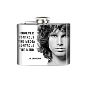 Altered Art Flask - Jim Morrison Quote - 4 oz - UrbanroseNYC