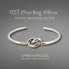 Load image into Gallery viewer, Taxco Sterling Silver Knot Cuff Bracelet - UrbanroseNYC