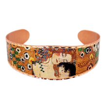 Load image into Gallery viewer, Copper Art Bracelet - Gustav Klimt Mother & Child - UrbanroseNYC