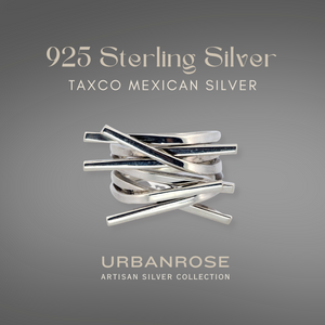 Taxco Sterling Silver Modernist Ring - Style 7 - UrbanroseNYC