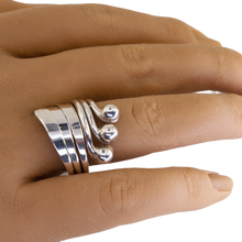 Load image into Gallery viewer, Taxco Sterling Silver Modernist Ring - Style 10 - UrbanroseNYC