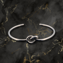 Load image into Gallery viewer, Taxco Sterling Silver Knot Cuff Bracelet - UrbanroseNYC