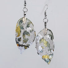 Load image into Gallery viewer, Gilded Leaf Earrings - Golden Grass - Antique Silver UrbanroseNYC
