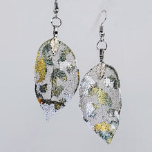 Load image into Gallery viewer, Gilded Leaf Earrings - Golden Grass - Antique Silver UrbanroseNYC