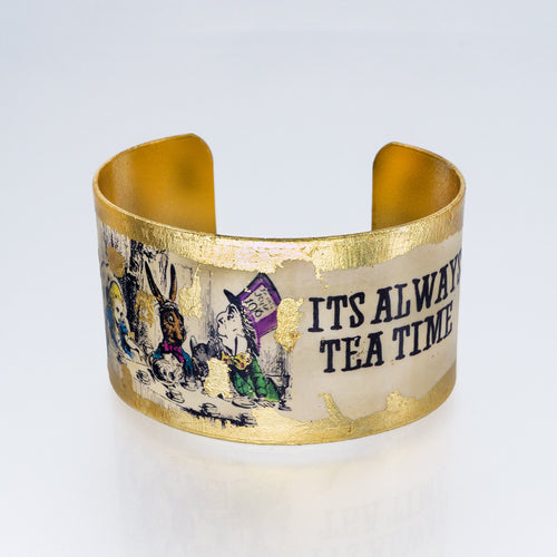 Gilded Cuff Bracelet - Always Tea Time UrbanroseNYC