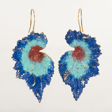 Load image into Gallery viewer, Patina Hombre Begonia Leaf Earrings - Patina Hombre Begonia Leaf Earrings - UrbanroseNYC