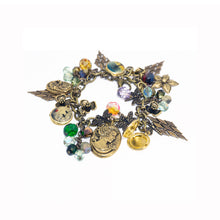 Load image into Gallery viewer, Vintage Style Charm Bracelet - Cameos & Lockets - Vintage Style Charm Bracelet - Cameos & Lockets - UrbanroseNYC