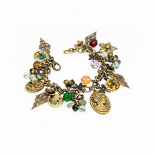 Load image into Gallery viewer, Vintage Style Charm Bracelet - Cameos & Lockets - Vintage Style Charm Bracelet - Cameos & Lockets - UrbanroseNYC