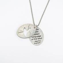 Load image into Gallery viewer, Cutout Quotation Pendant - Ballerina - Cutout Quotation Pendant - Ballerina - UrbanroseNYC