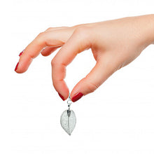 Load image into Gallery viewer, Mini Real Leaf Earrings - Silver - Mini Real Leaf Earrings - Silver - UrbanroseNYC