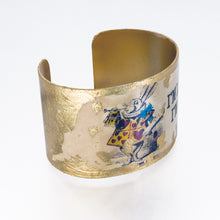 Load image into Gallery viewer, Gilded Cuff Bracelet - I'm Late, I'm Late UrbanroseNYC