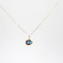 Load image into Gallery viewer, Minimalist Gemstone Pendant - Labradorite - Minimalist Gemstone Pendant - Labradorite - UrbanroseNYC