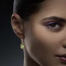 Load image into Gallery viewer, Minimalist Gemstone Earrings - Labradorite - Minimalist Gemstone Earrings - Labradorite - UrbanroseNYC