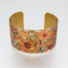 Load image into Gallery viewer, Gilded Cuff Bracelet - Van Gogh Sunflowers UrbanroseNYC