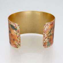 Load image into Gallery viewer, Gilded Cuff Bracelet - Van Gogh Sunflowers UrbanroseNYC