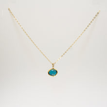 Load image into Gallery viewer, Minimalist Gemstone Pendant - Turquoise - Minimalist Gemstone Pendant - Turquoise - UrbanroseNYC