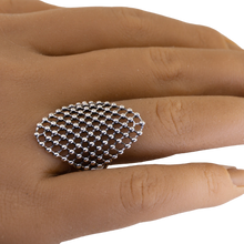 Load image into Gallery viewer, Taxco Sterling Silver Open Weave Ring - UrbanroseNYC