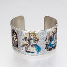 Load image into Gallery viewer, Gilded Cuff Bracelet - Alice in Wonderland UrbanroseNYC