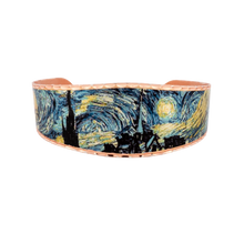Load image into Gallery viewer, Copper Art Bracelet - Van Gogh Starry Night - UrbanroseNYC