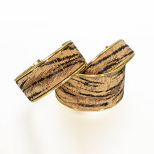 Load image into Gallery viewer, Portuguese Cork Channel Cuff - Tiger Print - Portuguese Cork Channel Cuff - Tiger Print - UrbanroseNYC