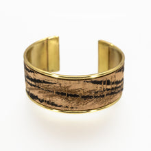 Load image into Gallery viewer, Portuguese Cork Channel Cuff - Tiger Print - Portuguese Cork Channel Cuff - Tiger Print - UrbanroseNYC